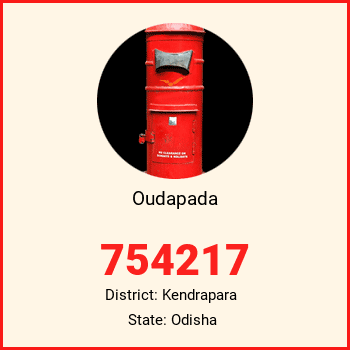 Oudapada pin code, district Kendrapara in Odisha