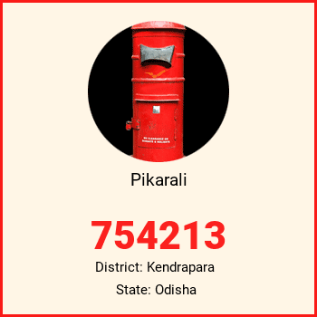 Pikarali pin code, district Kendrapara in Odisha