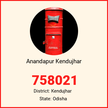 Anandapur Kendujhar pin code, district Kendujhar in Odisha