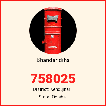 Bhandaridiha pin code, district Kendujhar in Odisha