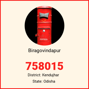 Biragovindapur pin code, district Kendujhar in Odisha