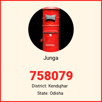 Junga pin code, district Kendujhar in Odisha