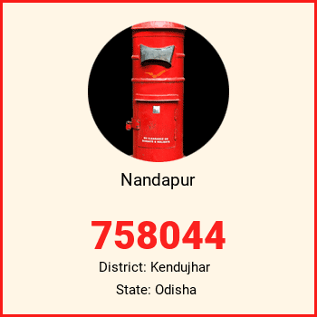 Nandapur pin code, district Kendujhar in Odisha