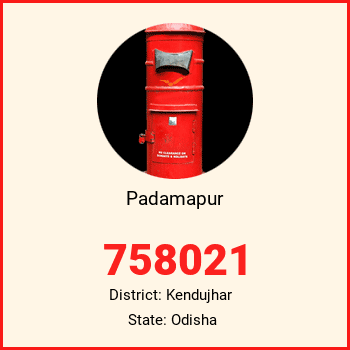 Padamapur pin code, district Kendujhar in Odisha