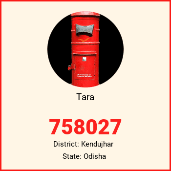 Tara pin code, district Kendujhar in Odisha