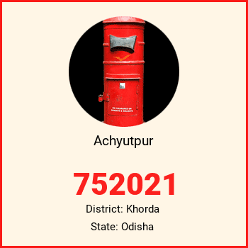 Achyutpur pin code, district Khorda in Odisha