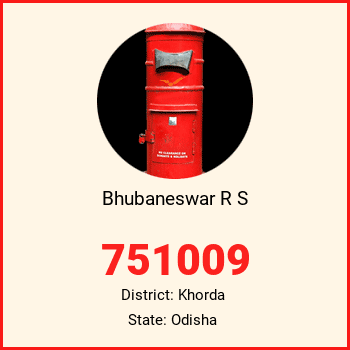 Bhubaneswar R S pin code, district Khorda in Odisha