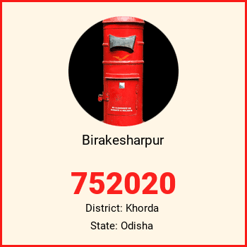 Birakesharpur pin code, district Khorda in Odisha