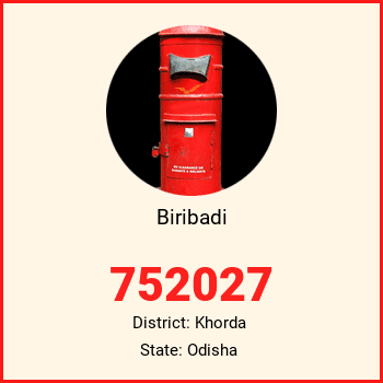 Biribadi pin code, district Khorda in Odisha
