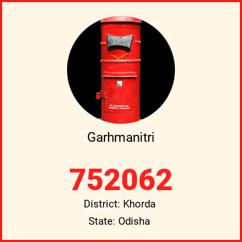 Garhmanitri pin code, district Khorda in Odisha