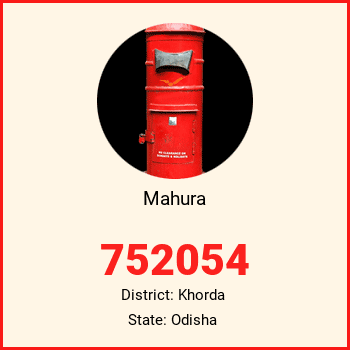 Mahura pin code, district Khorda in Odisha