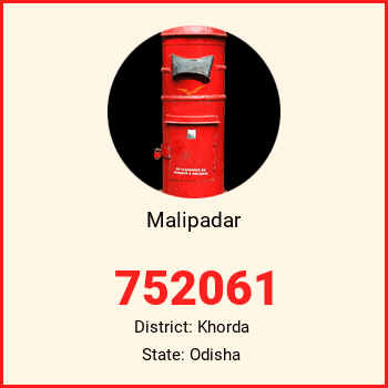 Malipadar pin code, district Khorda in Odisha
