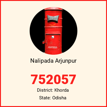Nalipada Arjunpur pin code, district Khorda in Odisha