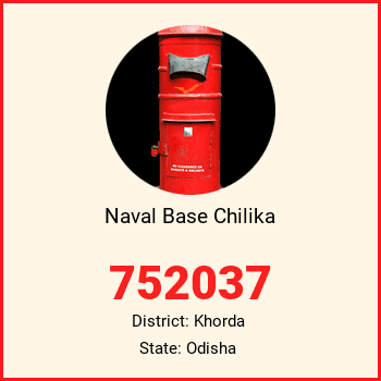 Naval Base Chilika pin code, district Khorda in Odisha