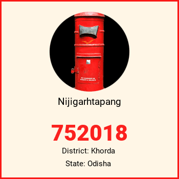 Nijigarhtapang pin code, district Khorda in Odisha