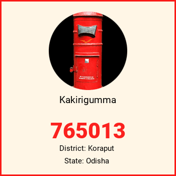 Kakirigumma pin code, district Koraput in Odisha