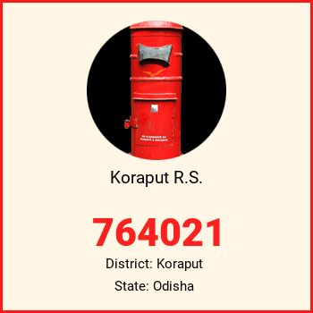 Koraput R.S. pin code, district Koraput in Odisha