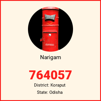 Narigam pin code, district Koraput in Odisha