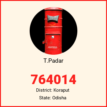 T.Padar pin code, district Koraput in Odisha