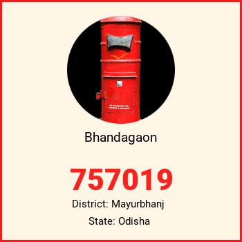 Bhandagaon pin code, district Mayurbhanj in Odisha