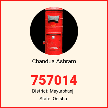 Chandua Ashram pin code, district Mayurbhanj in Odisha