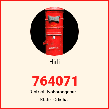 Hirli pin code, district Nabarangapur in Odisha