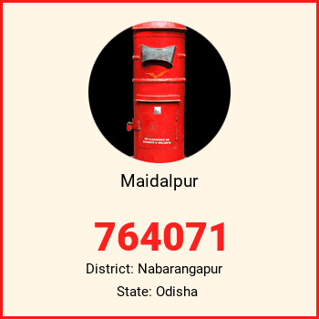 Maidalpur pin code, district Nabarangapur in Odisha