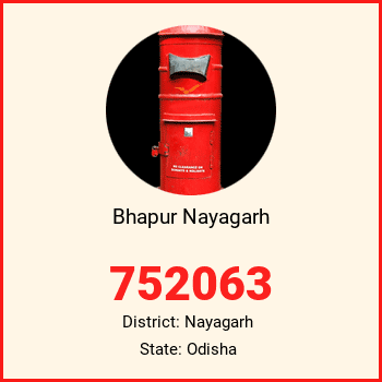 Bhapur Nayagarh pin code, district Nayagarh in Odisha