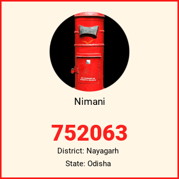 Nimani pin code, district Nayagarh in Odisha
