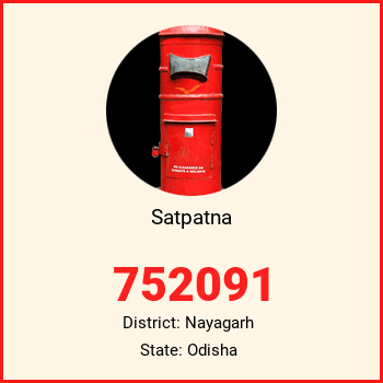 Satpatna pin code, district Nayagarh in Odisha