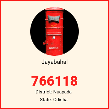 Jayabahal pin code, district Nuapada in Odisha