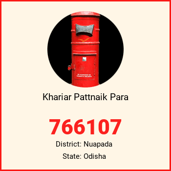 Khariar Pattnaik Para pin code, district Nuapada in Odisha