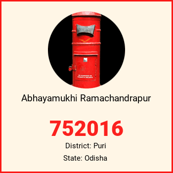 Abhayamukhi Ramachandrapur pin code, district Puri in Odisha