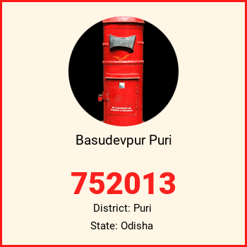 Basudevpur Puri pin code, district Puri in Odisha