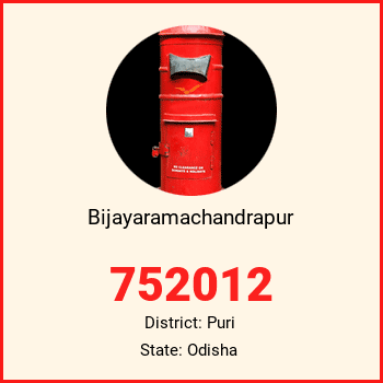 Bijayaramachandrapur pin code, district Puri in Odisha