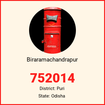 Biraramachandrapur pin code, district Puri in Odisha