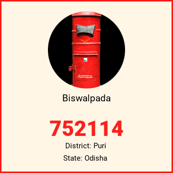 Biswalpada pin code, district Puri in Odisha