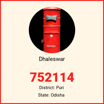 Dhaleswar pin code, district Puri in Odisha