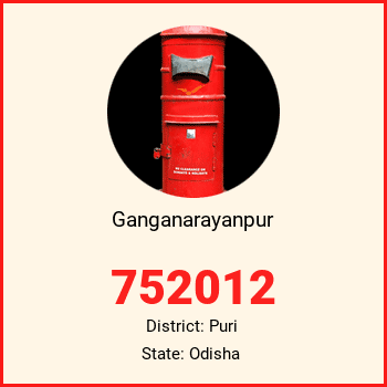 Ganganarayanpur pin code, district Puri in Odisha
