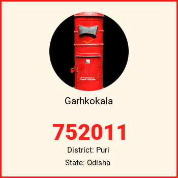 Garhkokala pin code, district Puri in Odisha
