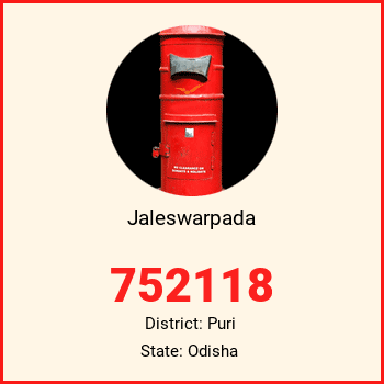 Jaleswarpada pin code, district Puri in Odisha