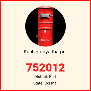 Kanheibidyadharpur pin code, district Puri in Odisha