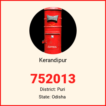 Kerandipur pin code, district Puri in Odisha