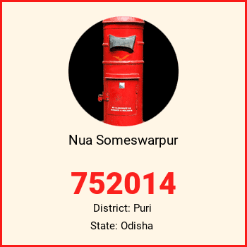 Nua Someswarpur pin code, district Puri in Odisha