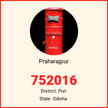 Praharajpur pin code, district Puri in Odisha