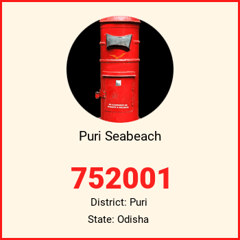 Puri Seabeach pin code, district Puri in Odisha