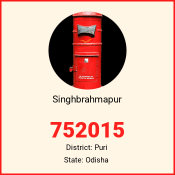 Singhbrahmapur pin code, district Puri in Odisha