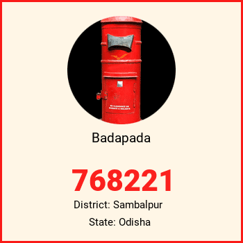 Badapada pin code, district Sambalpur in Odisha