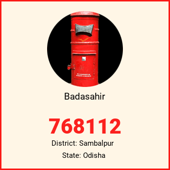 Badasahir pin code, district Sambalpur in Odisha