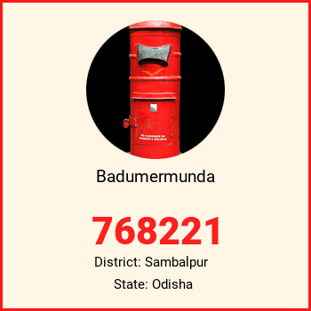 Badumermunda pin code, district Sambalpur in Odisha